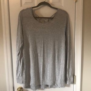 Athleta Long Sleeve Cross Back Shirt size XL